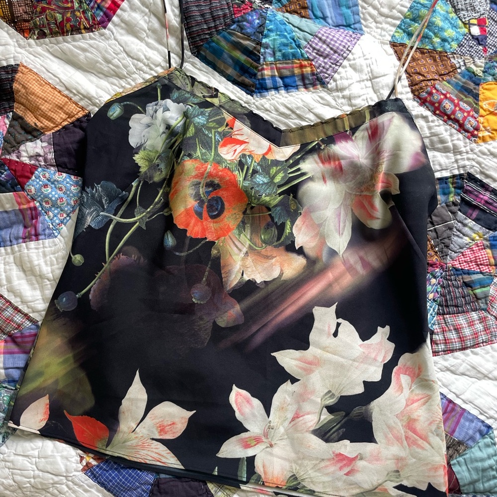 Ted Baker Black Floral Camisole